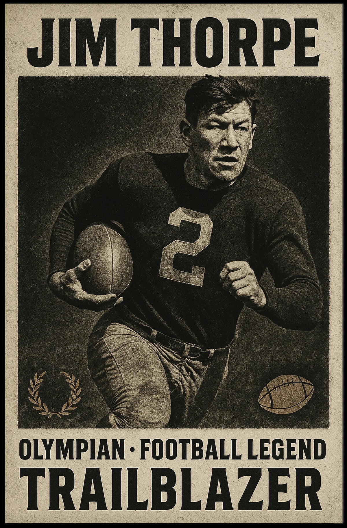 Jim Thorpe Legendary Trailblazer Poster