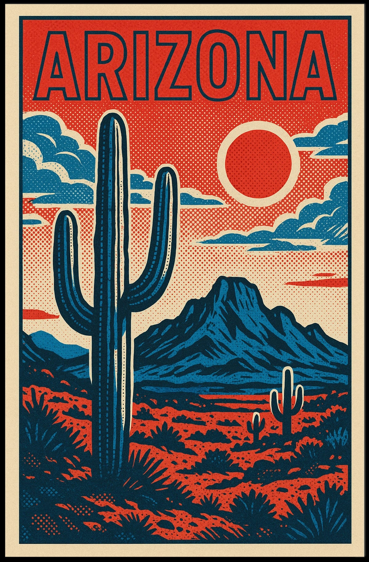 Arizona Desert Landscape Poster