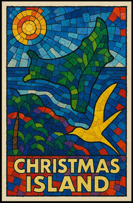 Christmas Island Mosaic Poster