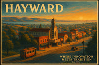 Hayward Travel Poster: Innovation Meets Tradition
