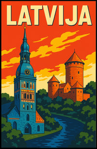 Discover Latvia Poster