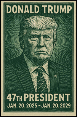 Donald Trump 47th President Poster