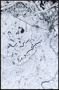 Winter Landscape From Above Poster