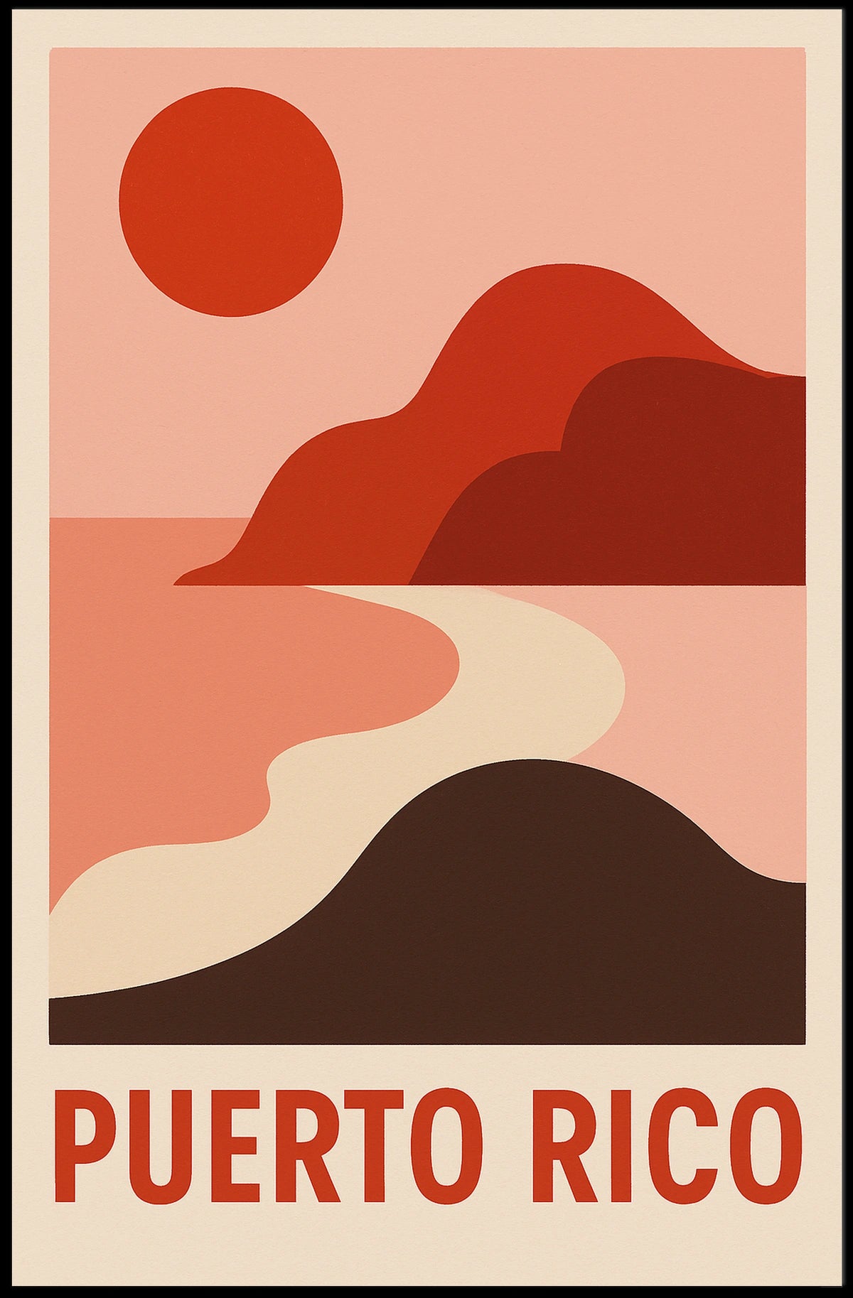 Puerto Rico Scenic Art Poster