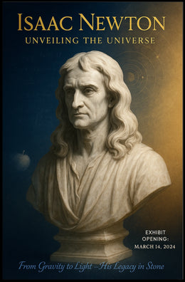 Isaac Newton Unveiling the Universe Poster