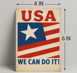 Patriotic Encouragement Poster PosterGoat