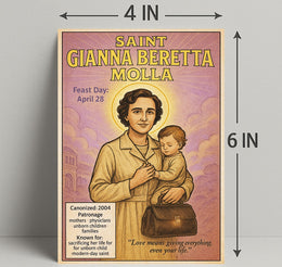 Saint Gianna Beretta Molla Poster PosterGoat