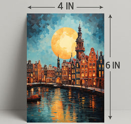 Moonlit Canals Poster