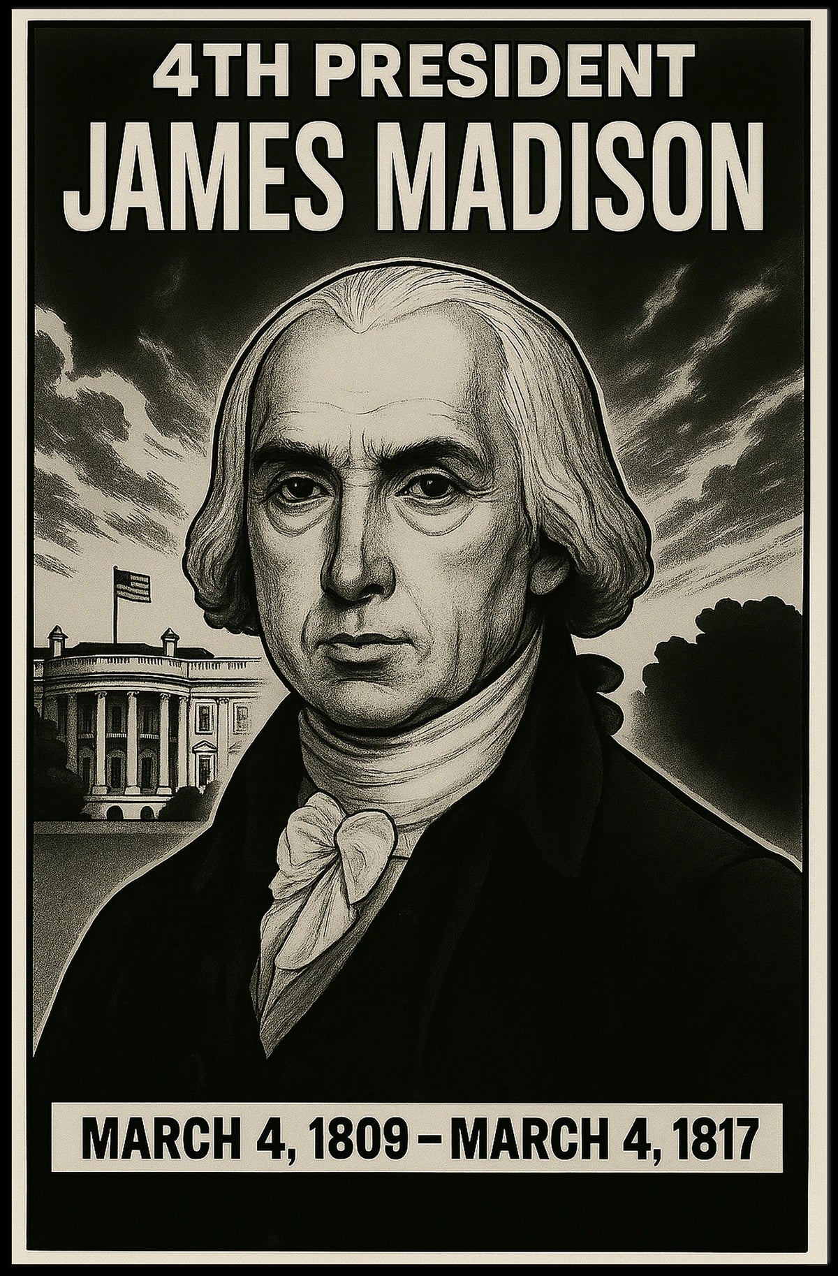 James Madison 4Th President Poster