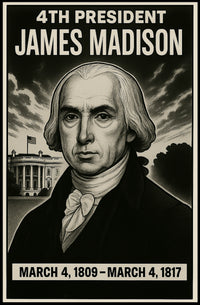 James Madison 4Th President Poster