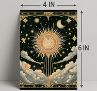 Celestial Sun and Symbols Space or Astronomy Poster