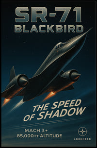 SR-71 Blackbird The Speed of Shadow Poster