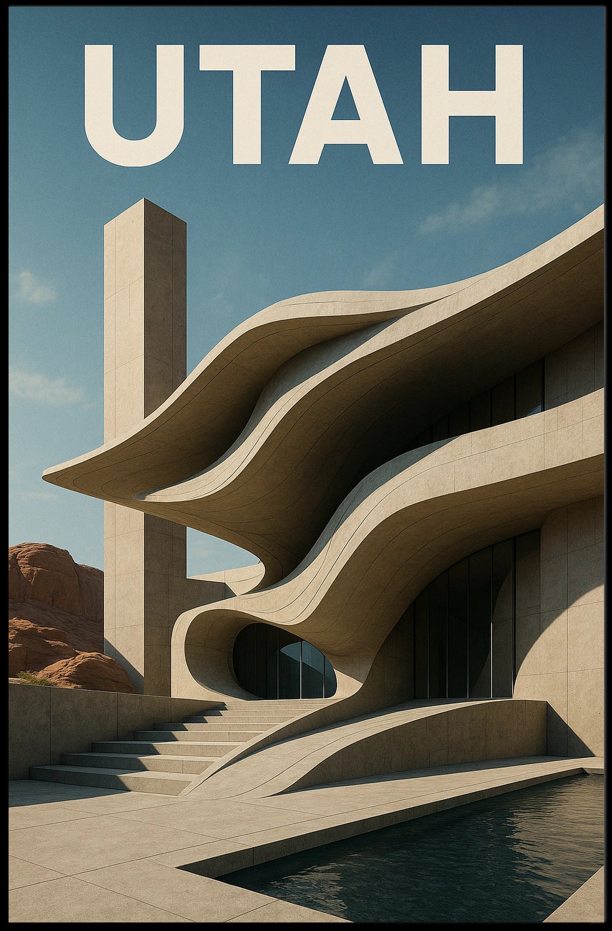 Architectural Wonders Of Utah Poster