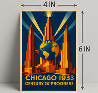 Chicago 1933 Century of Progress Poster Print PosterGoat