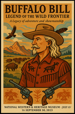 Buffalo Bill Legendary Heritage Adventure Poster Wall Art