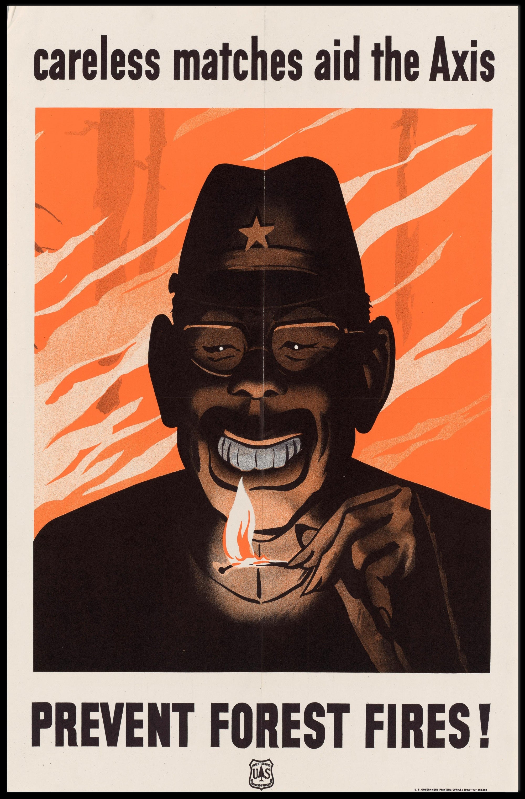 Careless Matches Aid the Axis Poster PosterGoat