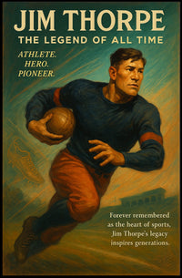 Jim Thorpe Legendary Sports Hero Poster