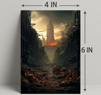 Post-Apocalyptic Cityscape Poster