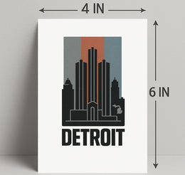 Detroit Skyline Art Print for Home Decor PosterGoat