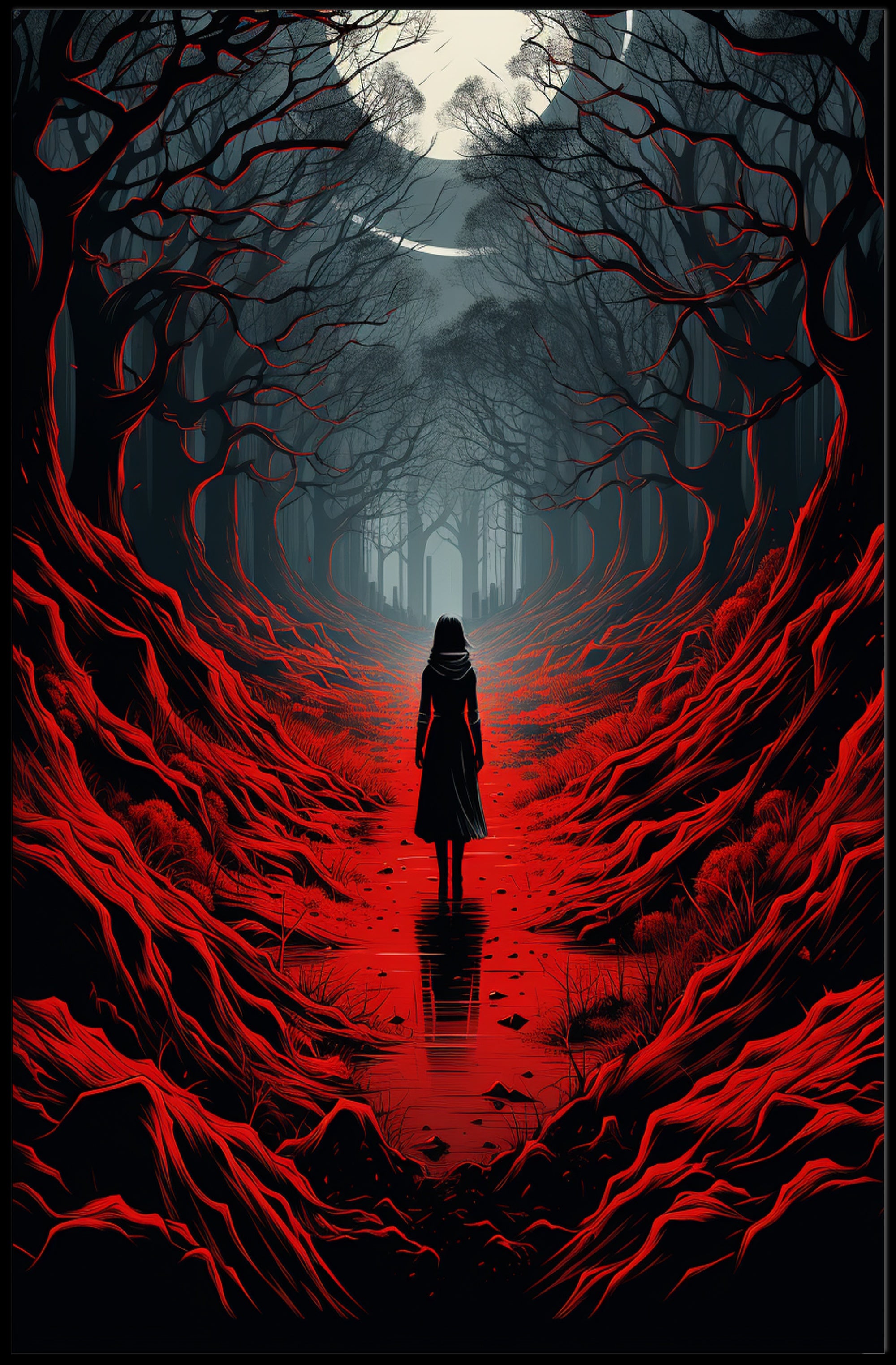 The Enchanted Forest Path Poster