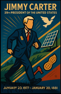 Jimmy Carter Vintage Presidential Poster