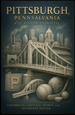 Pittsburgh, Pennsylvania A Legacy Forged in Steel Poster