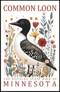 Common Loon Minnesota Nature Art Poster Print