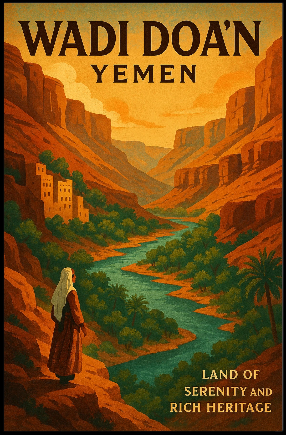 Wadi DoaN, Yemen Land Of Serenity And Poster