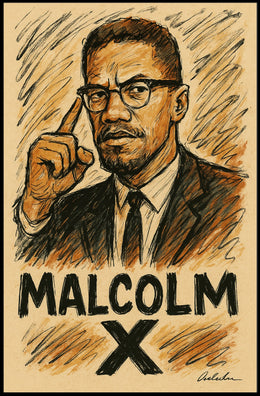 Malcolm X Iconic Leader Poster
