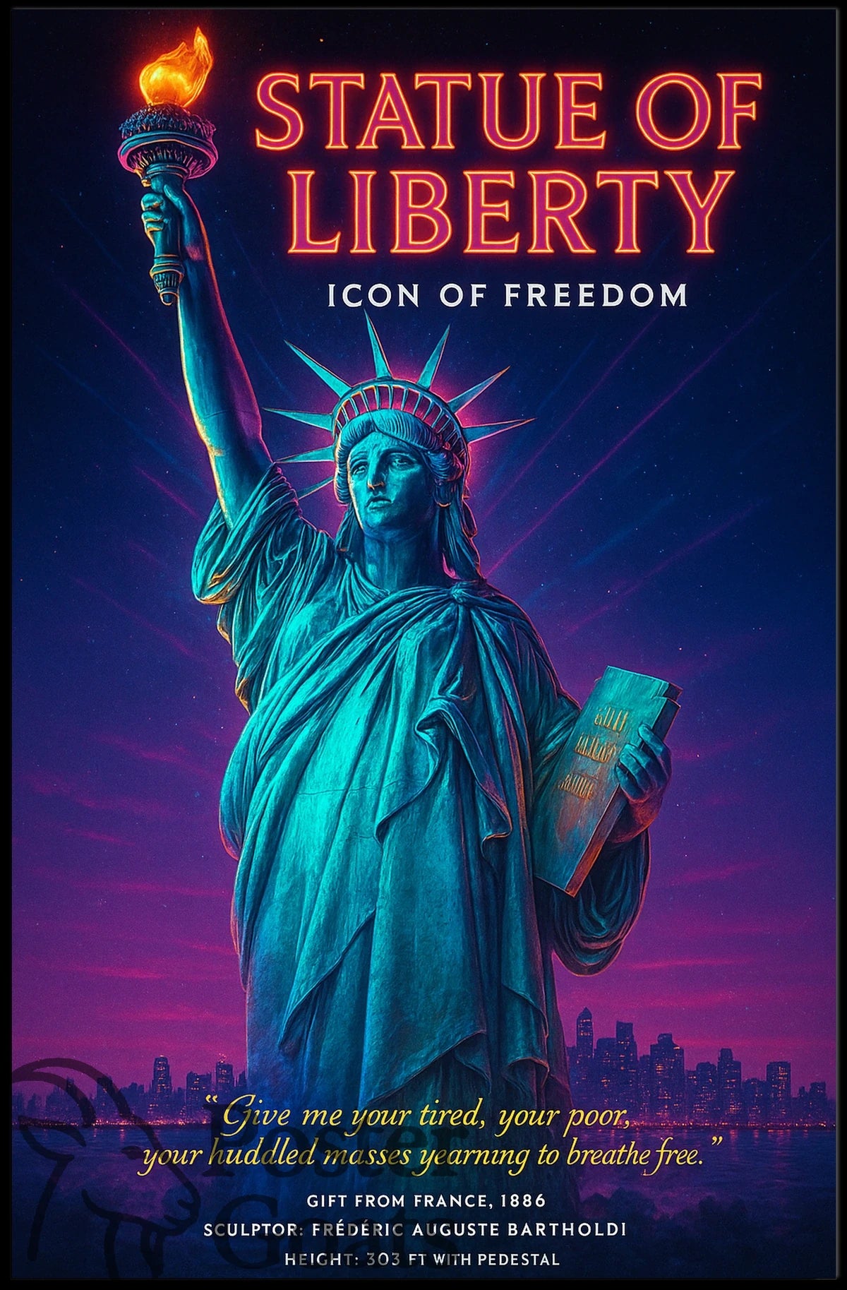 Statue of Liberty Artistic Freedom Cultural or Heritage Poster