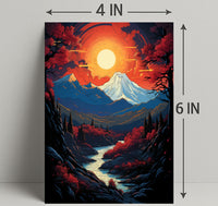 Majestic Mountain Sunset Poster