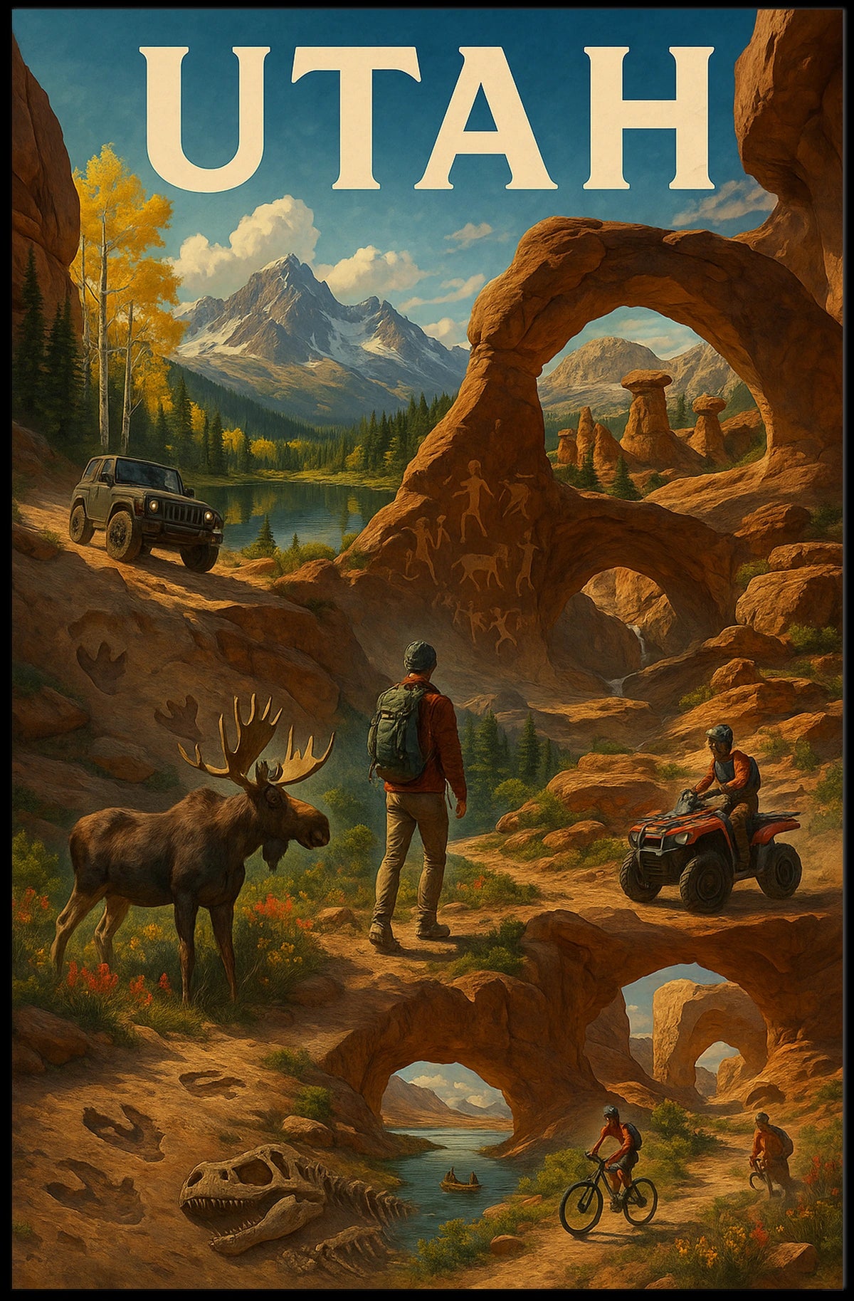 Utah Adventure Landscape Poster