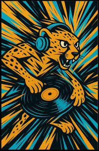 Dj Cheetah Groove Poster