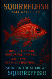 Squirrelfish Nocturnal Wonders Poster