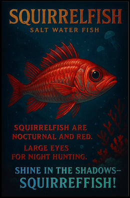 Squirrelfish Nocturnal Wonders Poster