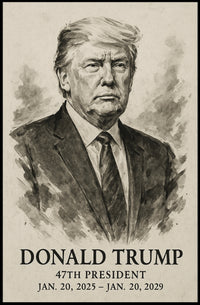 Trump 47th President Patriotic Photography Realism Poster
