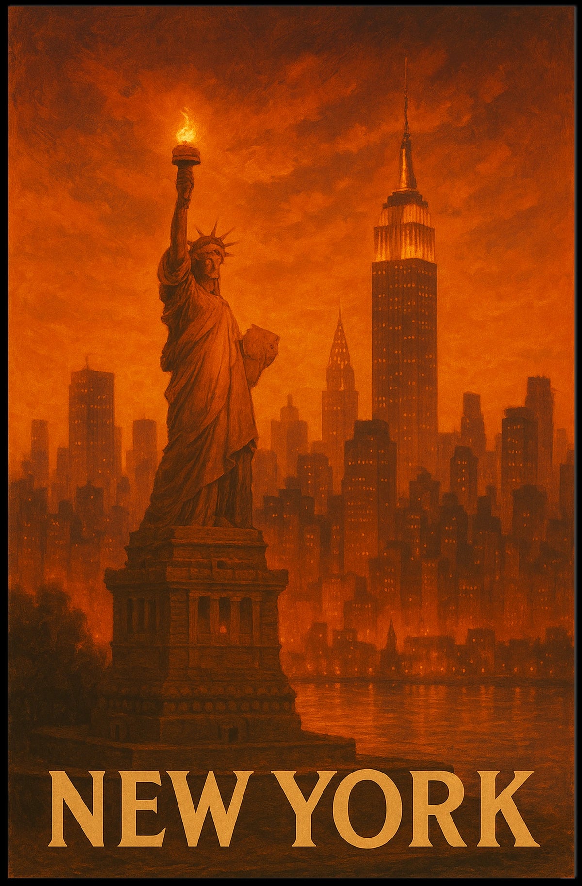 New York Skyline Poster