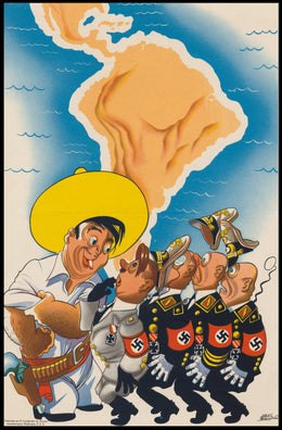 Latin America Confronts Axis Powers Poster PosterGoat