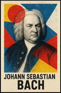 Artistic Johann Sebastian Bach Abstract, Artistic, or Pop Culture Poster
