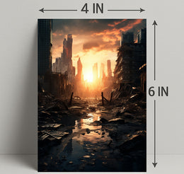 Post-Apocalyptic Sunrise Poster