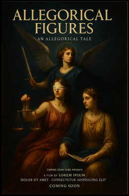 Allegorical Figures: A Fusion of Classical and Modern Poster