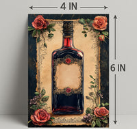 Vintage Elegance Rose-Embellished Poster