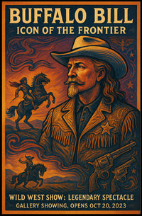 Buffalo Bill Wild West Adventure Vintage Cultural Poster