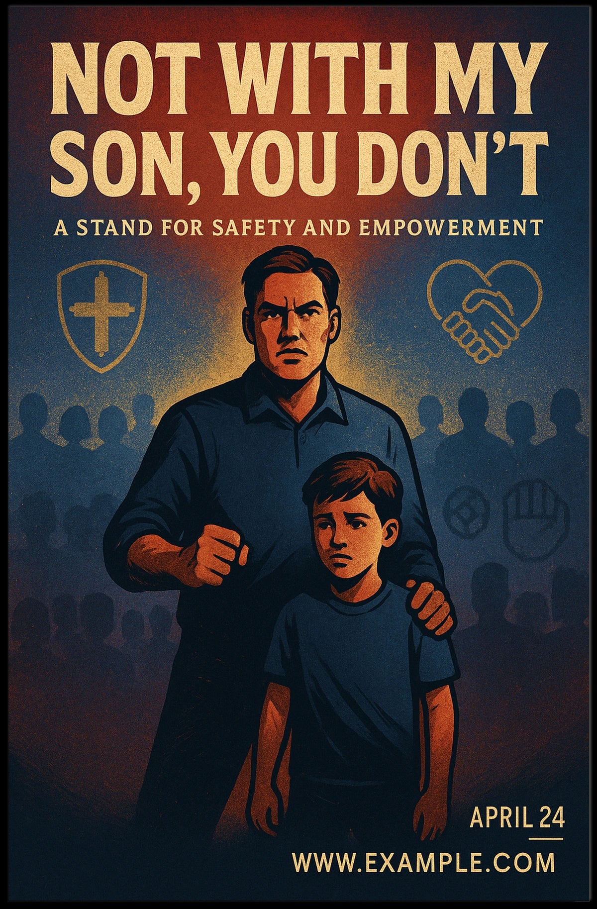 Safety Empowerment Poster: Protect and Unite Art
