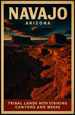 Navajo Arizona Tribal Lands Poster