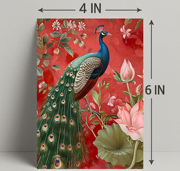 Peacock Elegance: Exotic Animal Art Poster