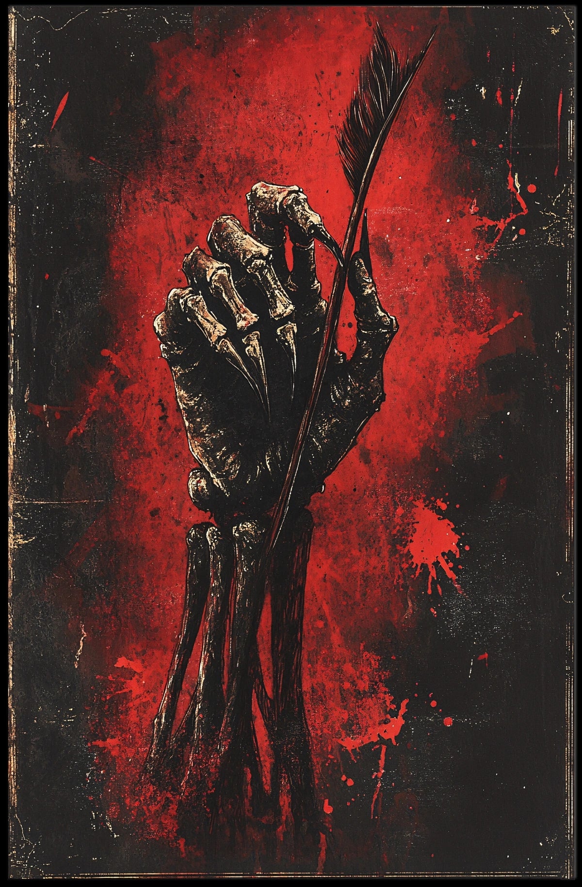 Macabre Dark Scene Artistic Poster
