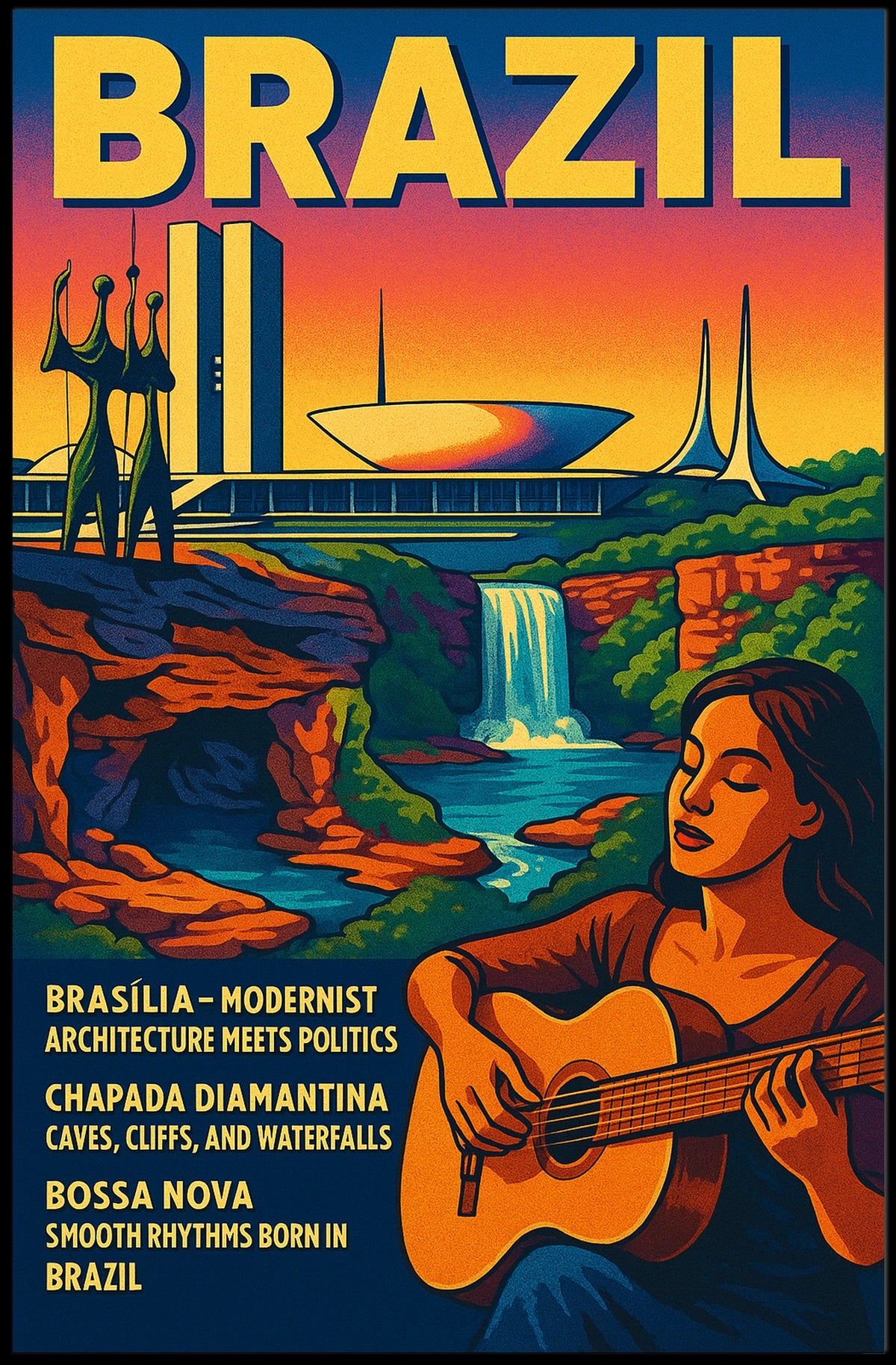 Discover Brazil Poster