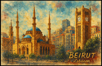 Beirut Landmarks Poster