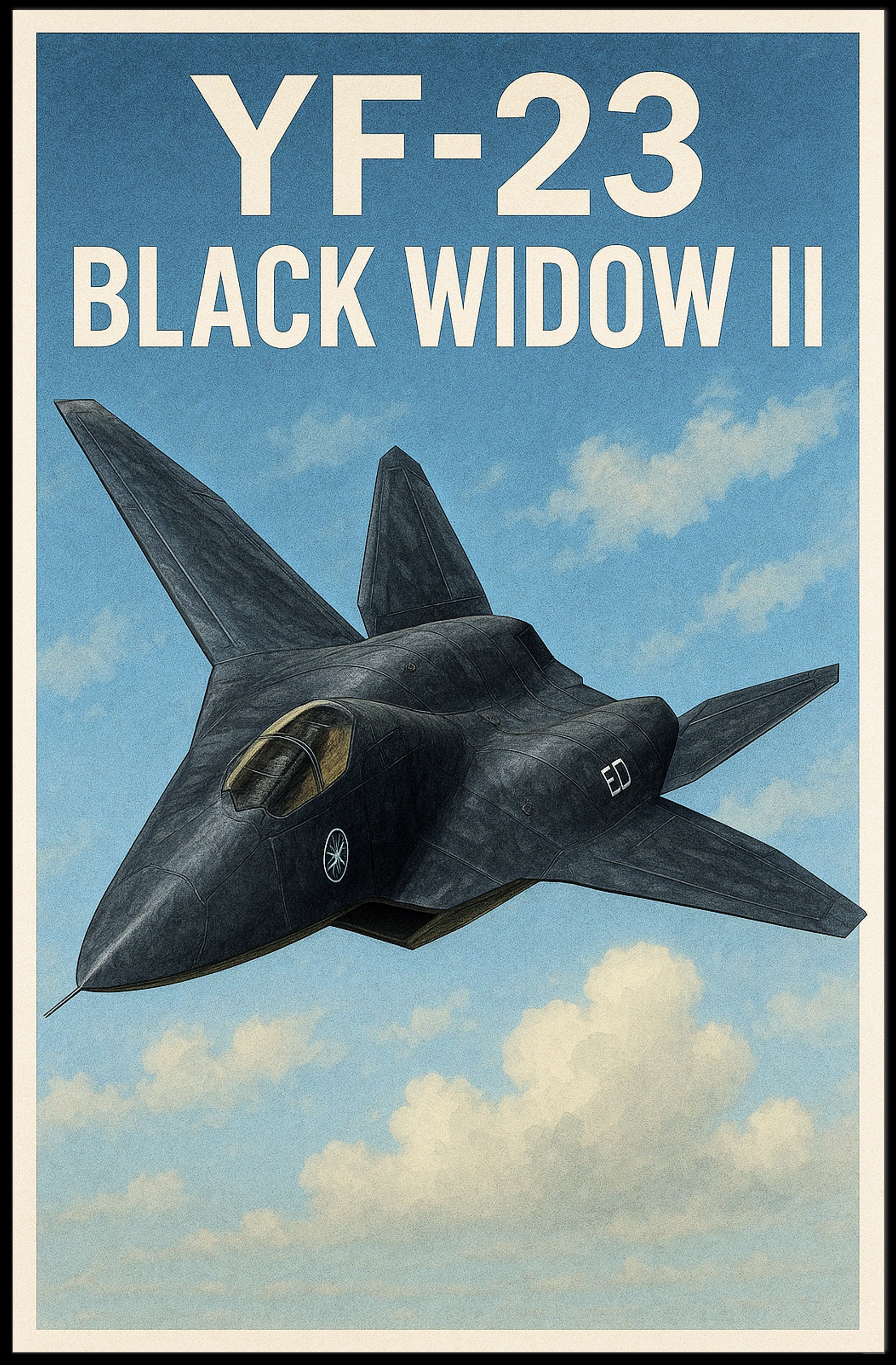 YF-23 Black Widow II Poster PosterGoat